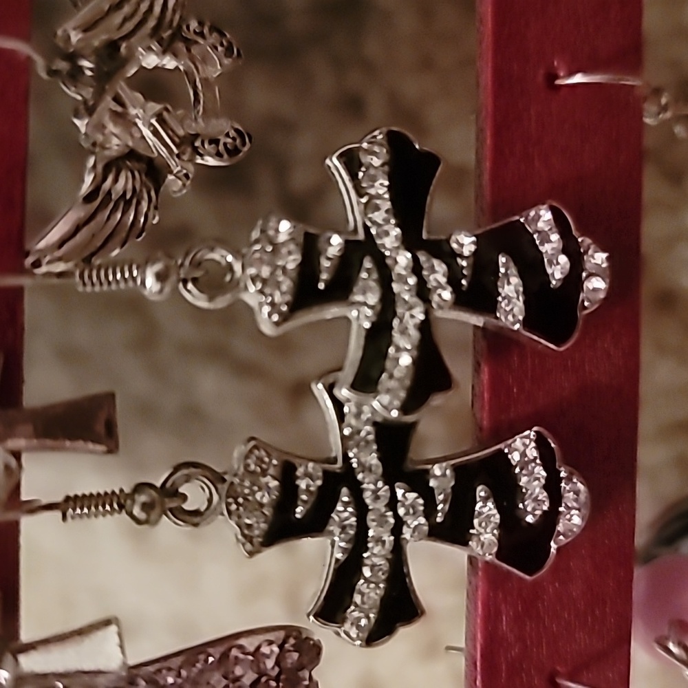 Cross earrings